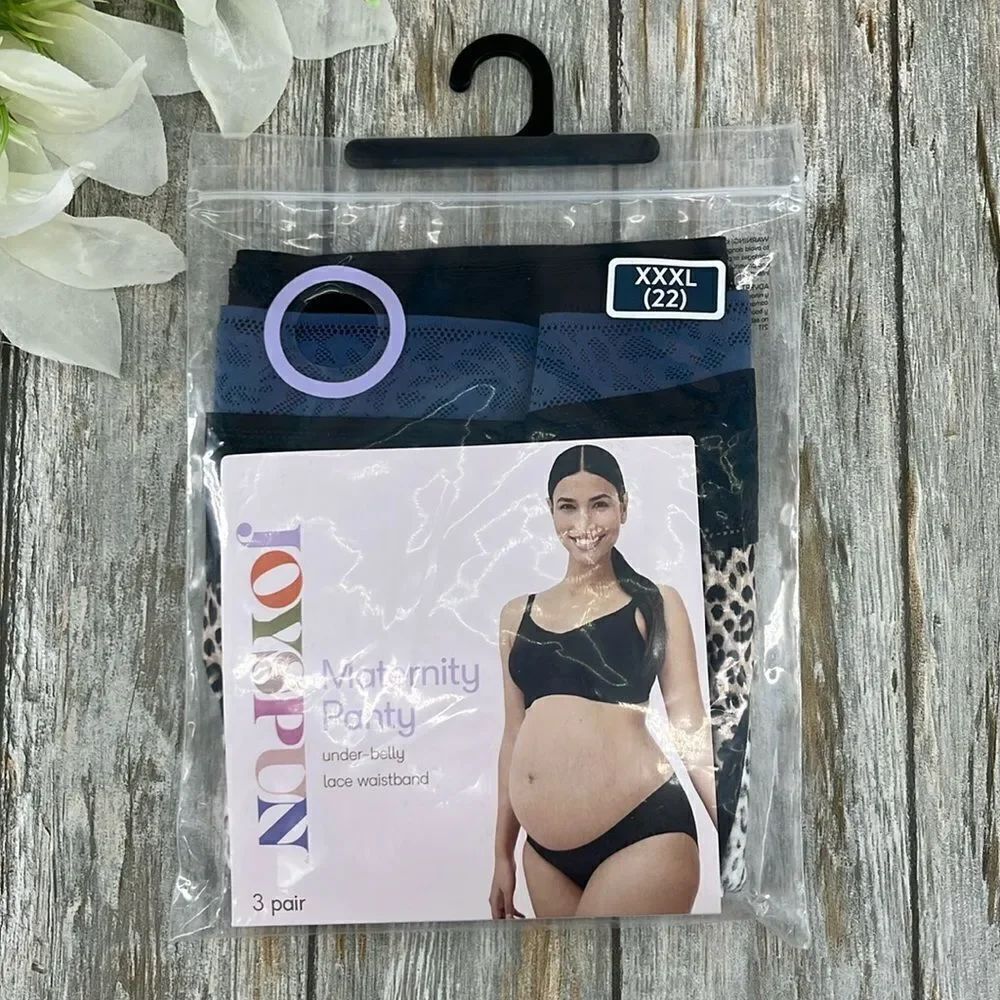 Women's Maternity Under The Belly Panties Underwear 3-Pack Size XXXL